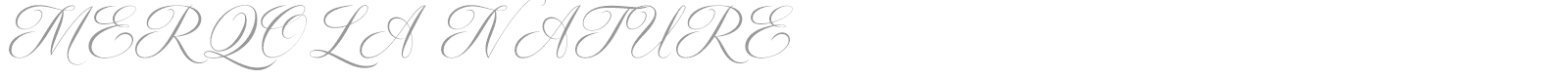 Merqola Nature font preview